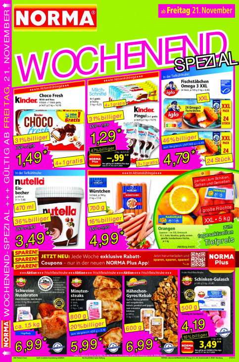 Norma Angebote ab 10.11.25 bis 15.11.25