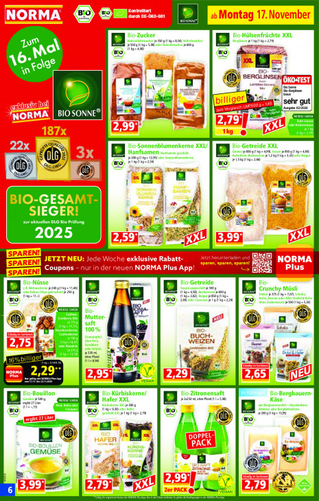 Norma Angebote ab 10.11.25 bis 15.11.25