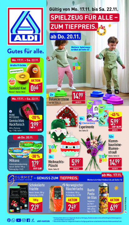 Aldi Nord Angebote ab 17.11.25 bis 22.11.25