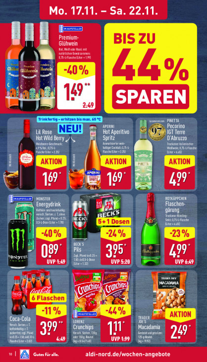 Aldi Nord Angebote ab 17.11.25 bis 22.11.25