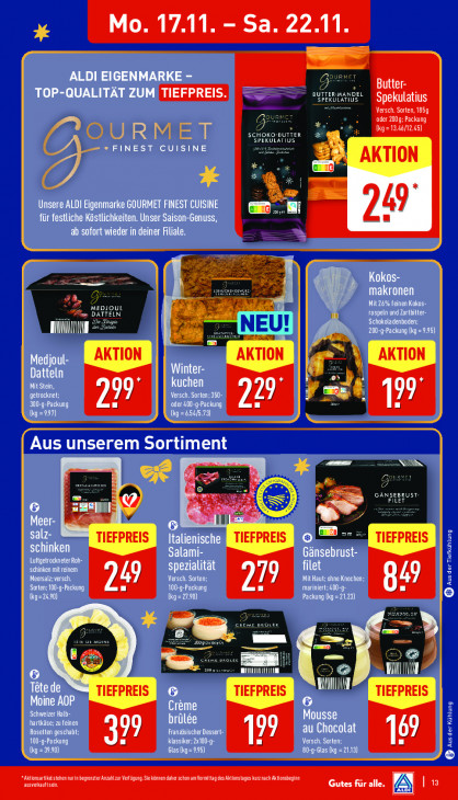 Aldi Nord Angebote ab 17.11.25 bis 22.11.25