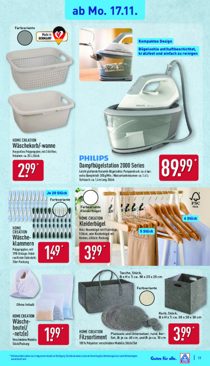 Aldi Nord Angebote ab 17.11.25 bis 22.11.25