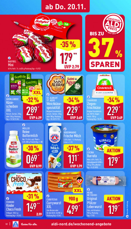 Aldi Nord Angebote ab 17.11.25 bis 22.11.25