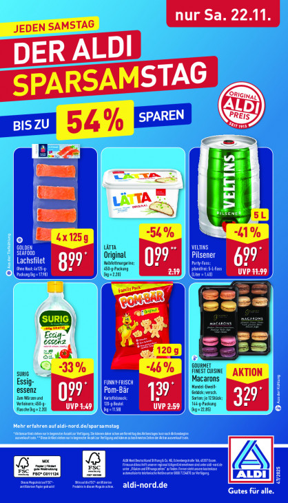 Aldi Nord Angebote ab 17.11.25 bis 22.11.25