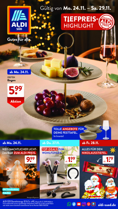 Aldi Süd Angebote ab 24.11.25 bis 29.11.25
