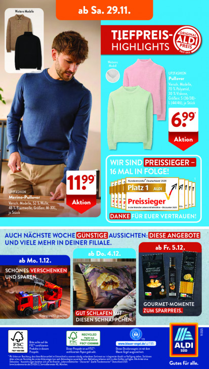 Aldi Süd Angebote ab 24.11.25 bis 29.11.25