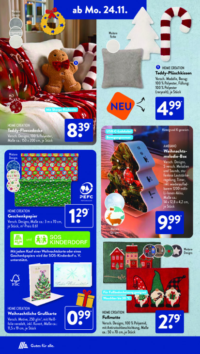 Aldi Süd Angebote ab 24.11.25 bis 29.11.25