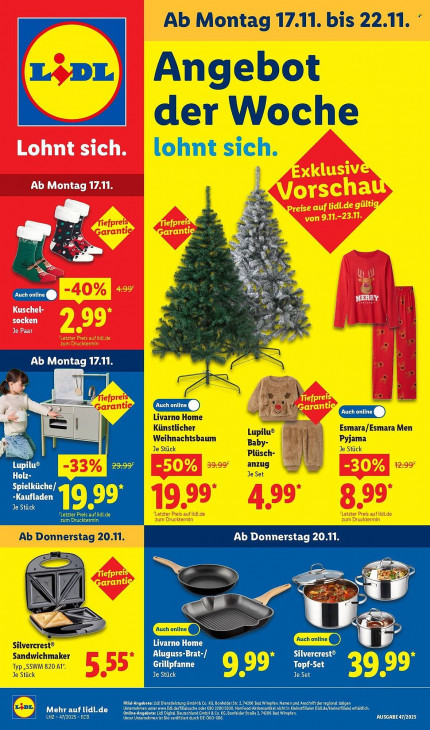 Lidl Angebote ab 17.11.25 - bis 22.11.25