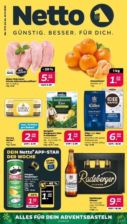 Netto Angebote ab 17.11.25 bis 22.11.25