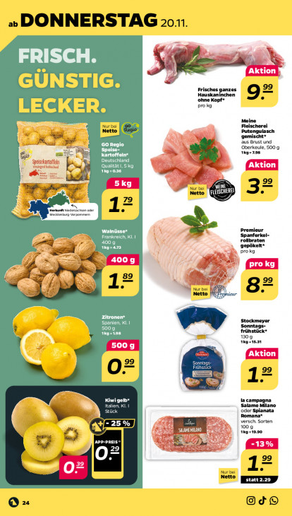 Netto Angebote ab 17.11.25 bis 22.11.25