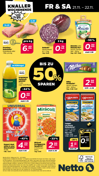 Netto Angebote ab 17.11.25 bis 22.11.25