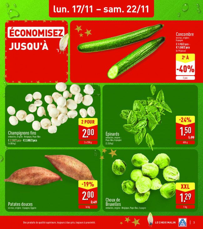 Aldi Dépliant 17.11.2025