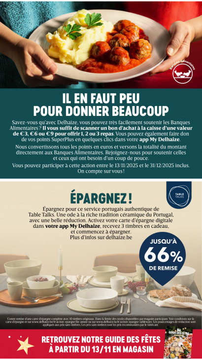 Delhaize Dépliant 13.11.2025