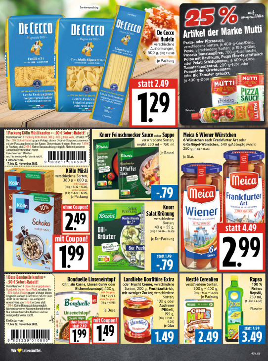 Edeka Angebote ab 17.11.25 bis 22.11.25