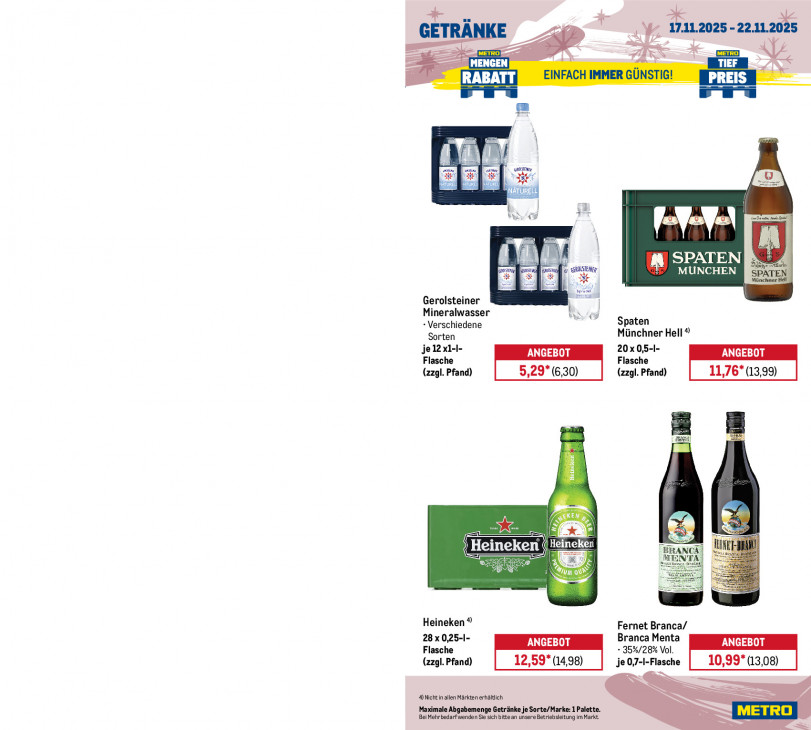 Metro Angebote ab 17.11.25 bis 22.11.25