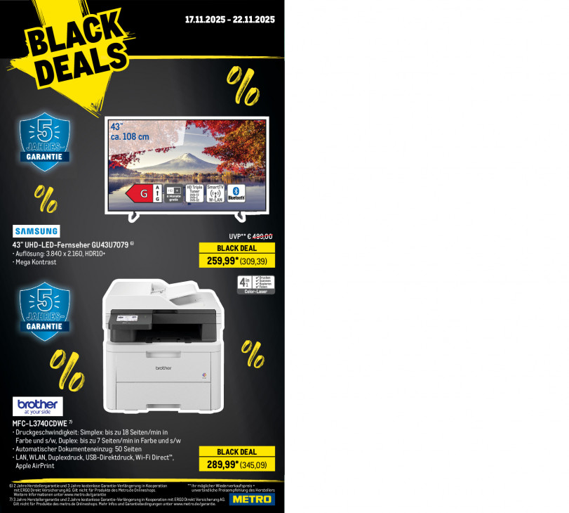 Metro Angebote ab 17.11.25 bis 22.11.25