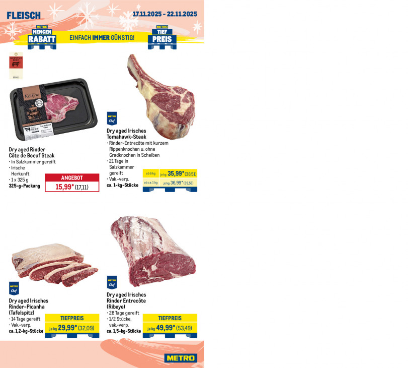 Metro Angebote ab 17.11.25 bis 22.11.25