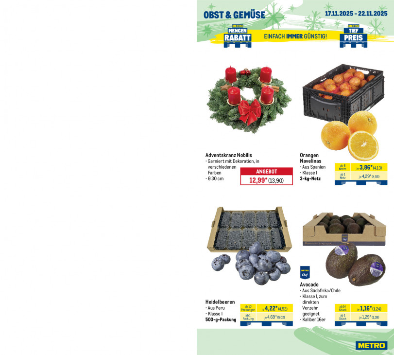 Metro Angebote ab 17.11.25 bis 22.11.25