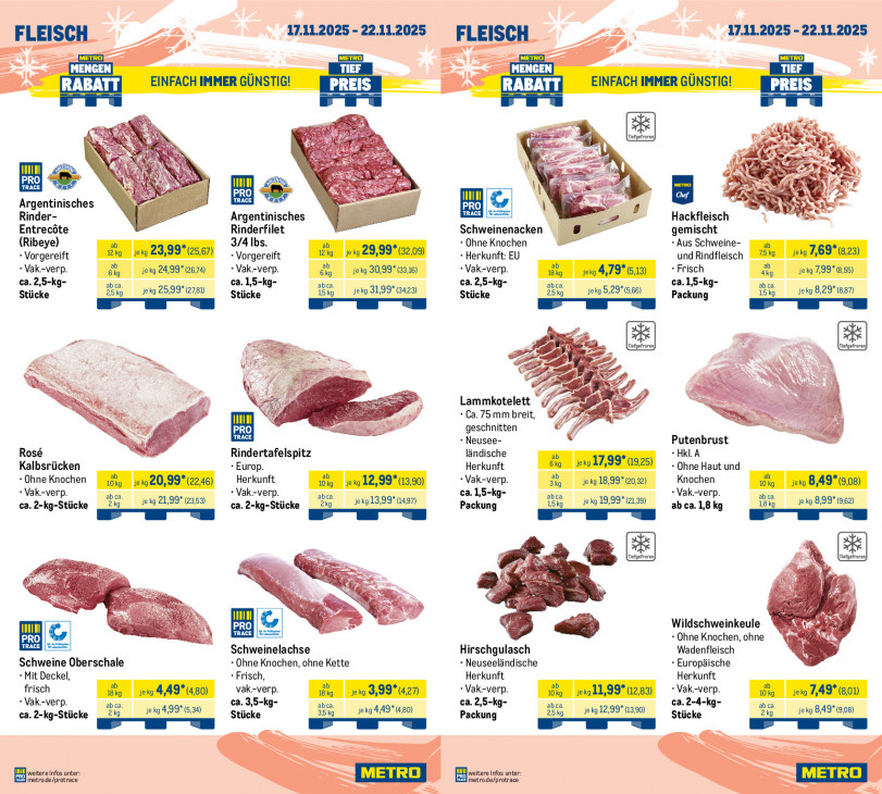 Metro Angebote ab 17.11.25 bis 22.11.25