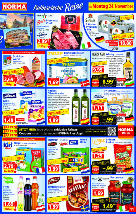 Norma Angebote ab 24.11.25 bis 29.11.25