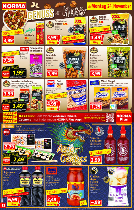 Norma Angebote ab 24.11.25 bis 29.11.25