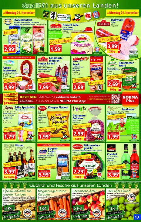 Norma Angebote ab 24.11.25 bis 29.11.25