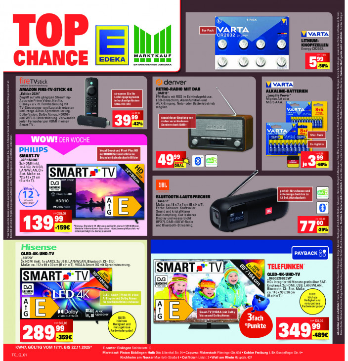 Marktkauf Angebote ab 17.11.25 bis 22.11.25