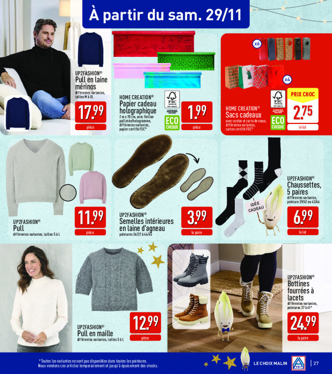 Aldi Dépliant 24.11.2025