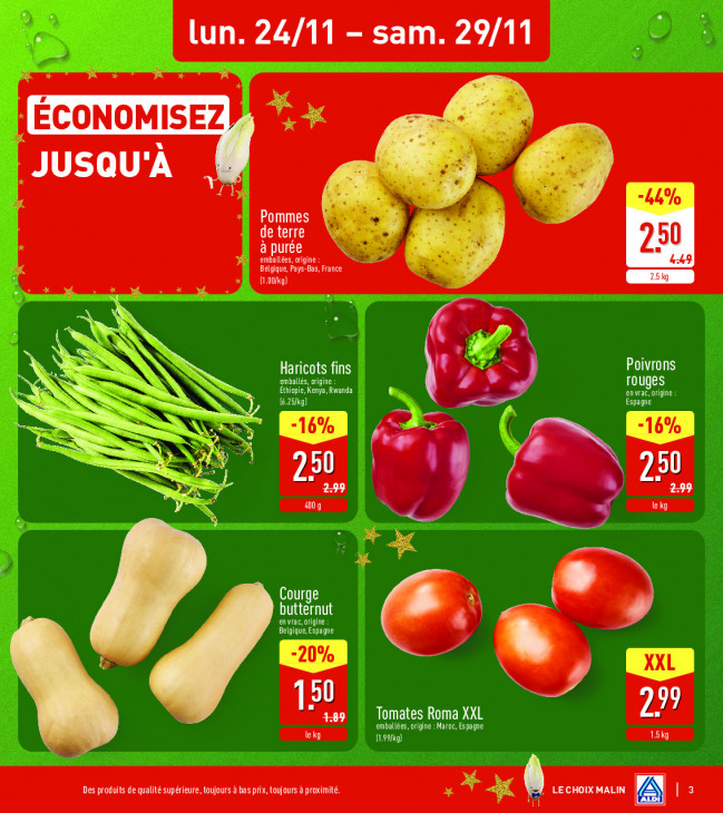 Aldi Dépliant 24.11.2025
