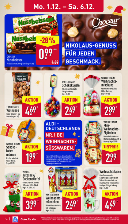 Aldi Nord Angebote ab 01.12.25 bis 06.12.25