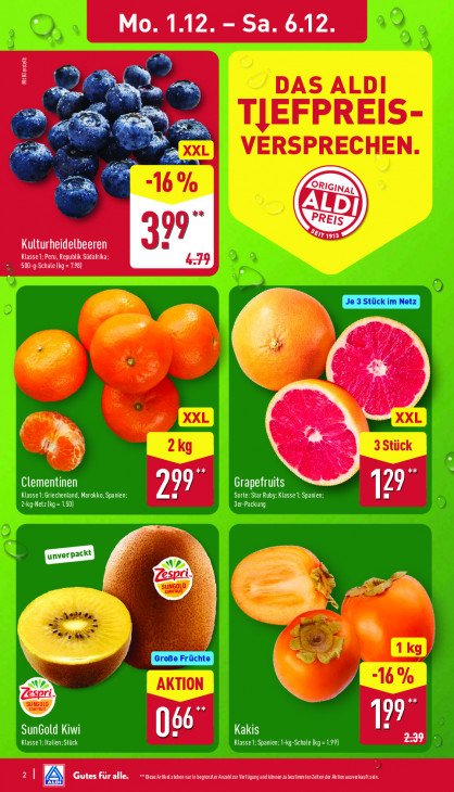 Aldi Nord Angebote ab 01.12.25 bis 06.12.25