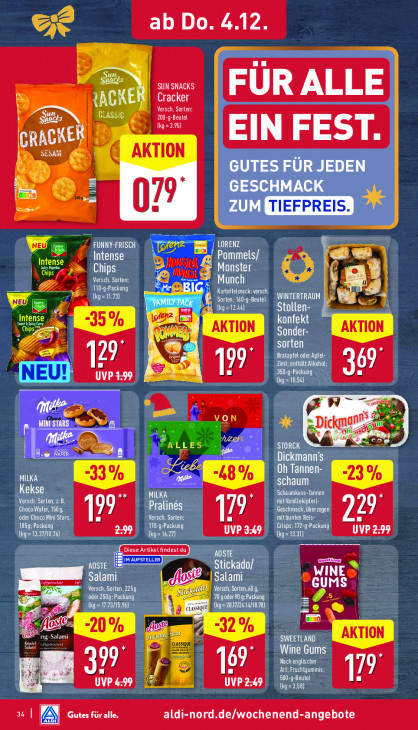 Aldi Nord Angebote ab 01.12.25 bis 06.12.25