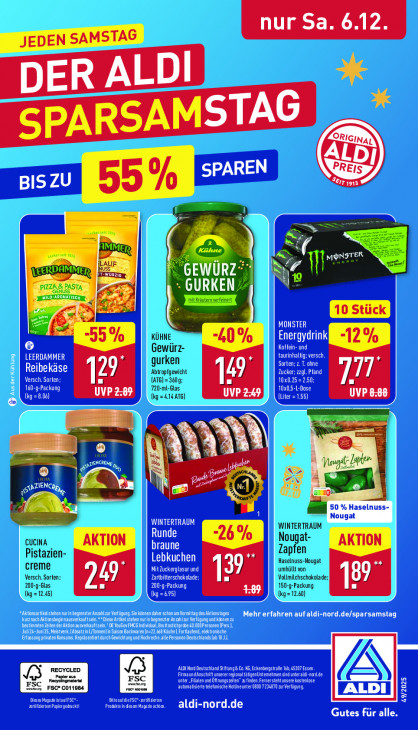 Aldi Nord Angebote ab 01.12.25 bis 06.12.25