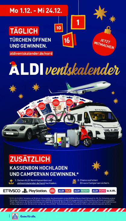 Aldi Nord Angebote ab 01.12.25 bis 06.12.25