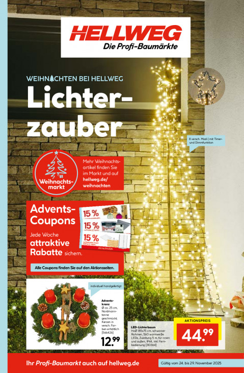 Hellweg Baumarkt Angebote ab 24.11.25 bis 29.11.25