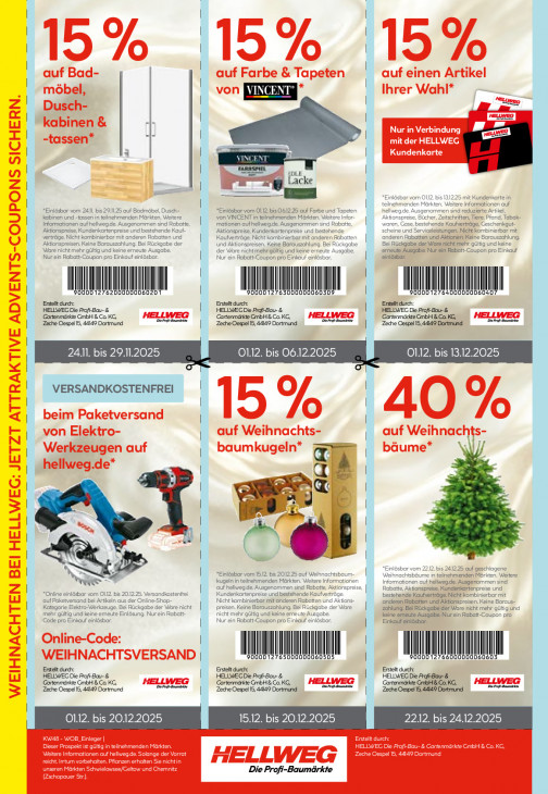 Hellweg Baumarkt Angebote ab 24.11.25 bis 29.11.25