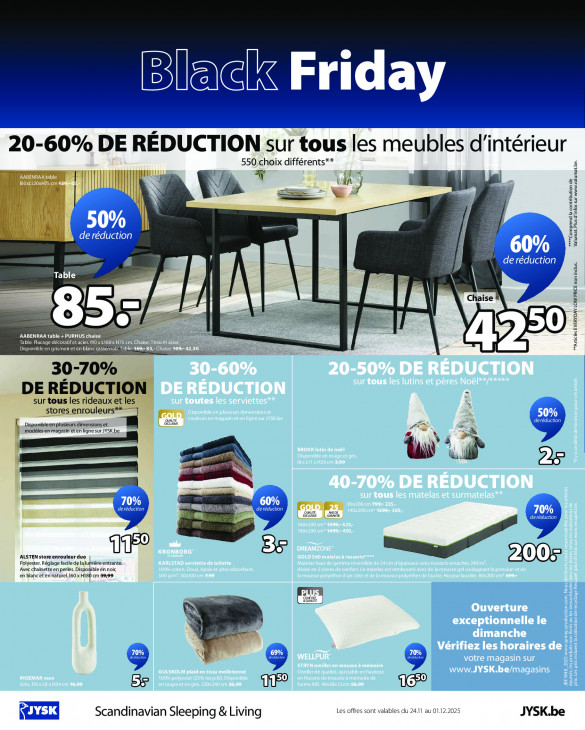 Jysk Dépliant 24.11.2025