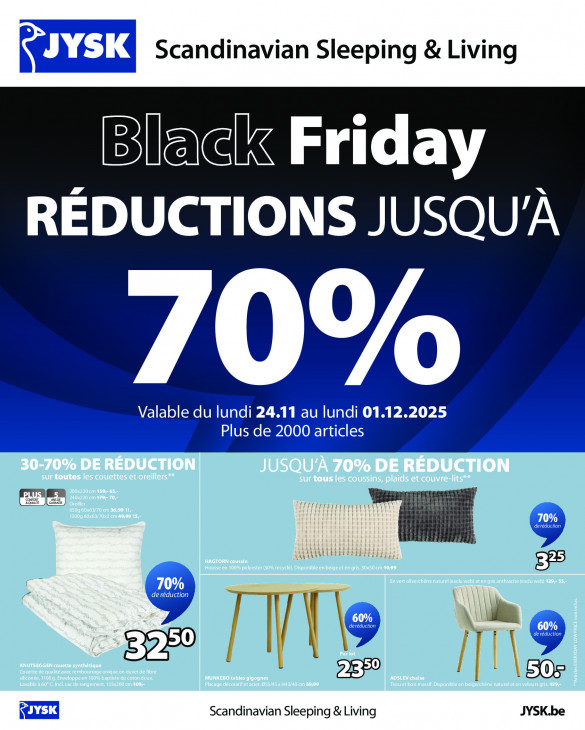 Jysk Dépliant 24.11.2025