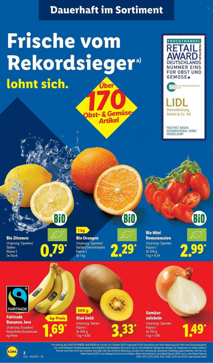 Lidl Angebote ab 01.12.25 bis 06.12.25