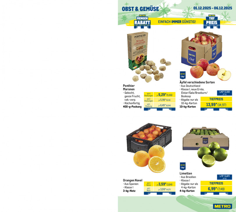 Metro Angebote ab 01.12.25 bis 06.12.25