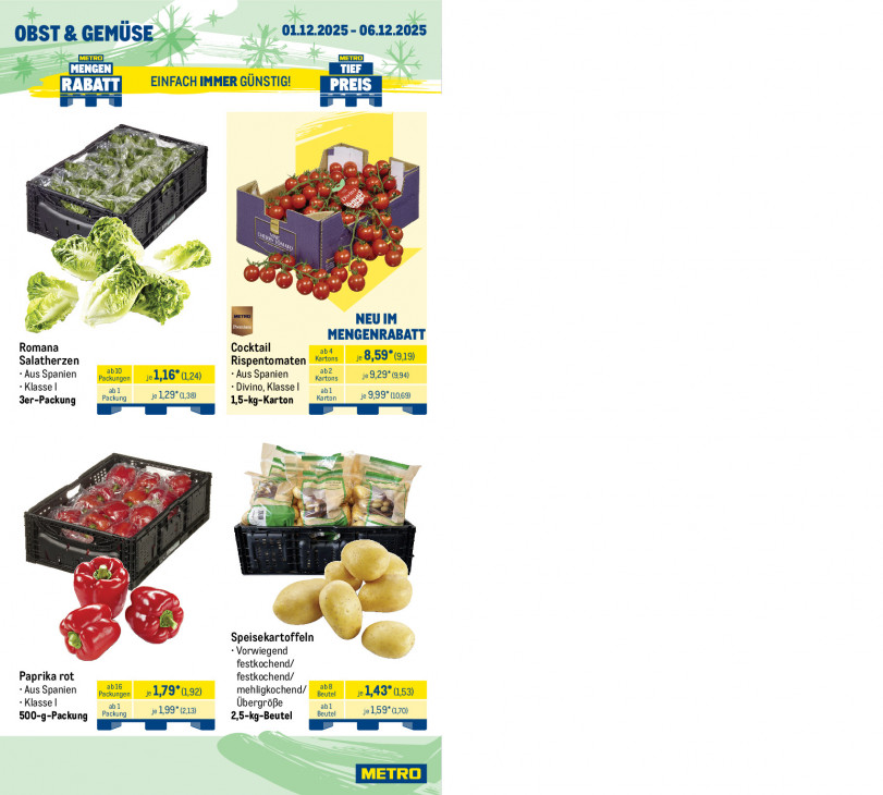 Metro Angebote ab 01.12.25 bis 06.12.25