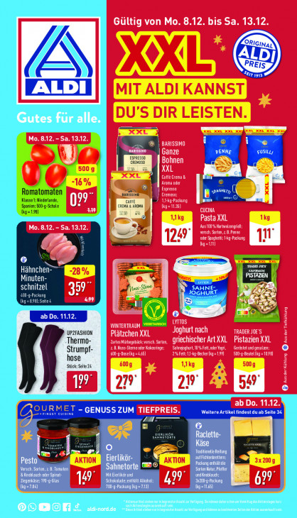 Aldi Nord Angebote ab 08.12.25 bis 13.12.25