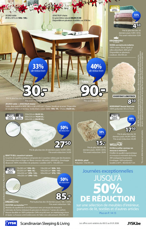 Jysk Dépliant 08.12.2025