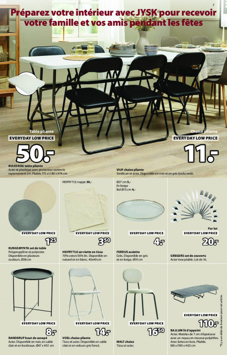 Jysk Dépliant 08.12.2025