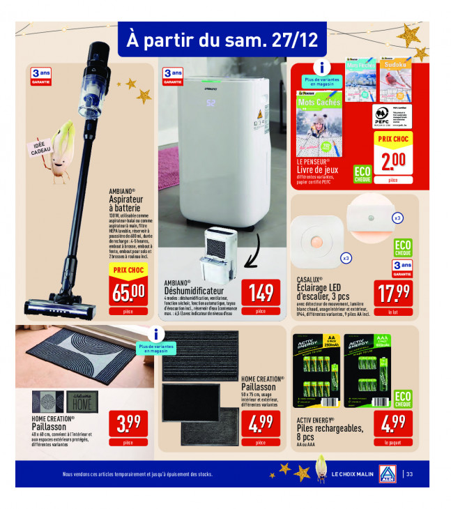Aldi Dépliant 22.12.2025