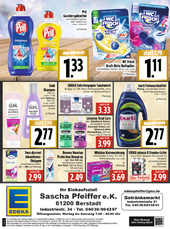 Edeka Angebote ab 22.12.25 bis 27.12.25