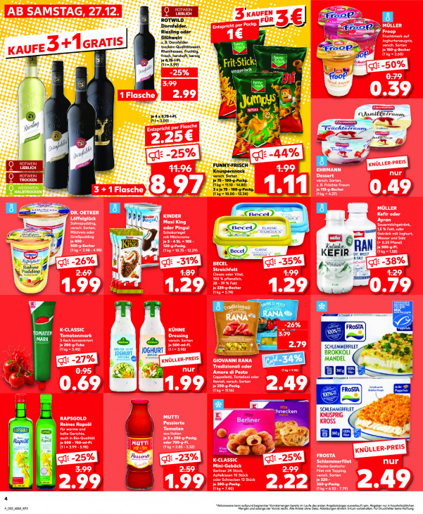 Kaufland Angebote ab 27.12.25 bis 31.12.25