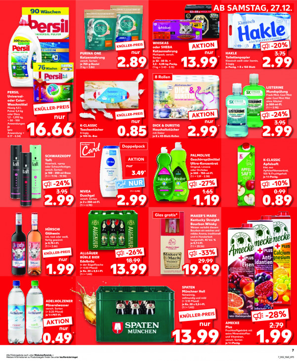 Kaufland Angebote ab 27.12.25 bis 31.12.25
