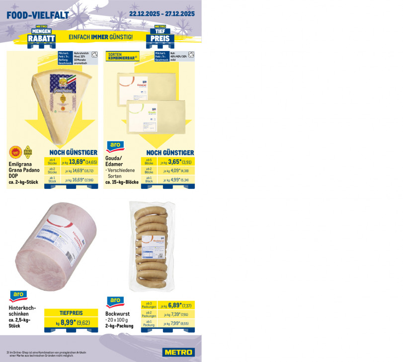 Metro Angebote ab 22.12.25 bis 27.12.25