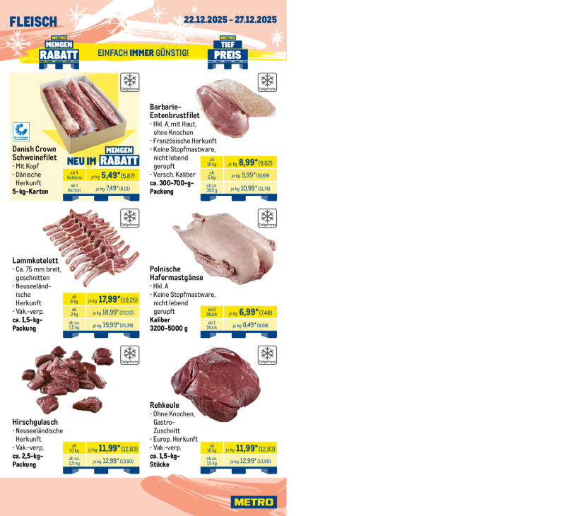 Metro Angebote ab 22.12.25 bis 27.12.25